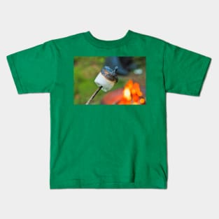 Roasted Marshmallow on a Stick by the Campfire Kids T-Shirt